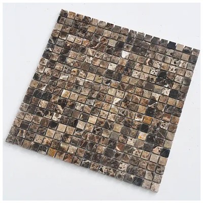 डार्क एम्परडोर मार्बल मोज़ेक टाइल