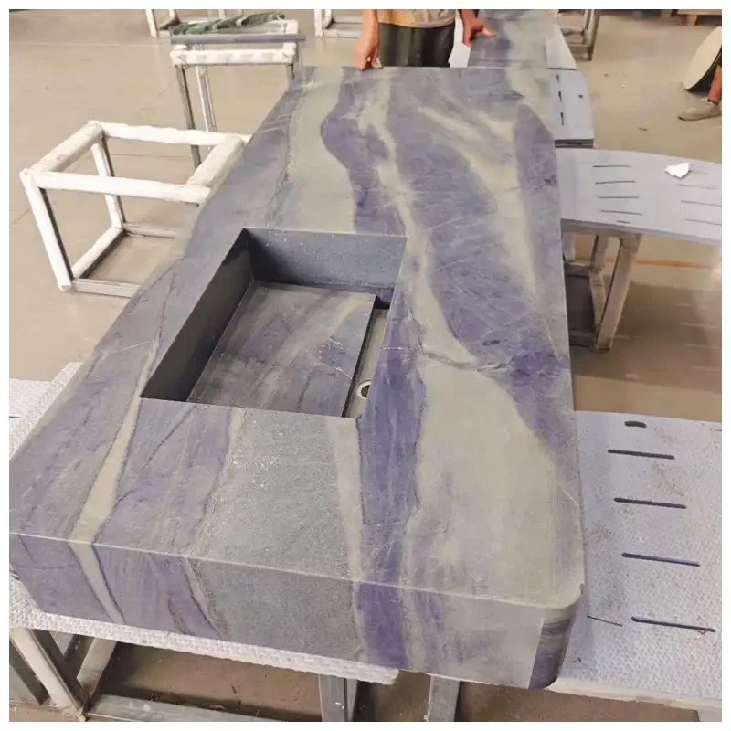 Azul Imperiale Quartzite Bathroom Countertops