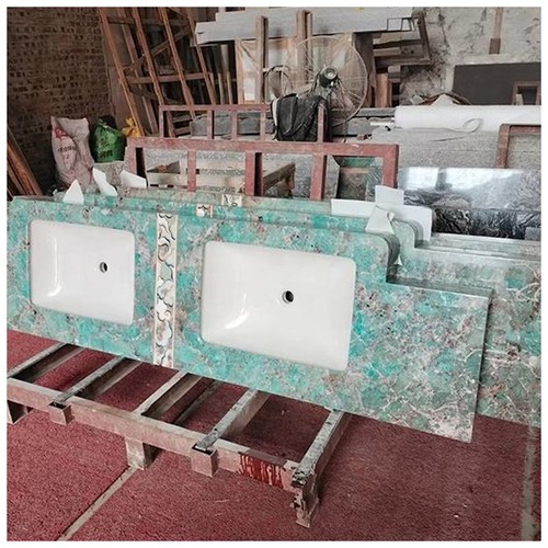 Green Amazonite Quartzite Vanity Tops Green Amazonite Quartzite Vanity Tops