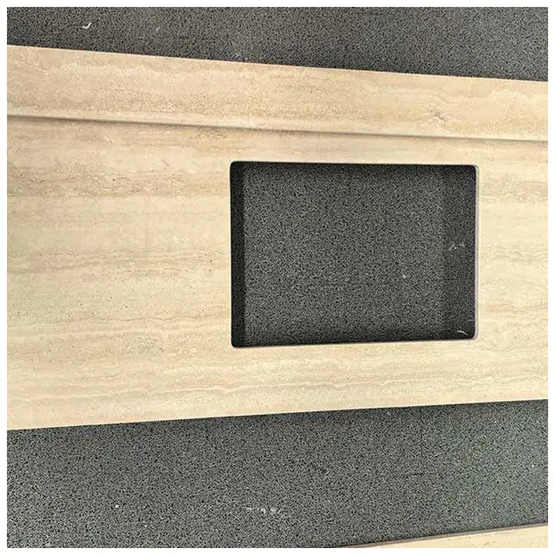 Romano Travertine Single Sink Vanity Tops Romano Travertine Single Sink Vanity Tops